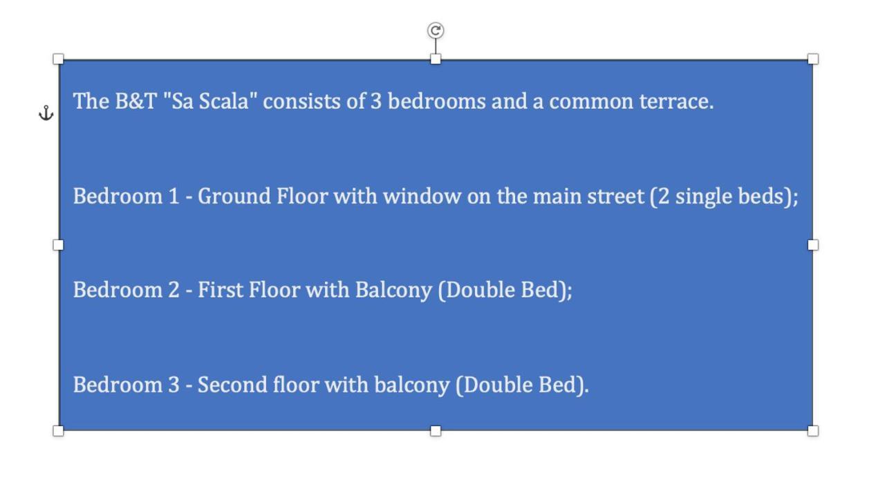 “Sa Scala” Bed&Terrace Hotel Бауней Екстериор снимка